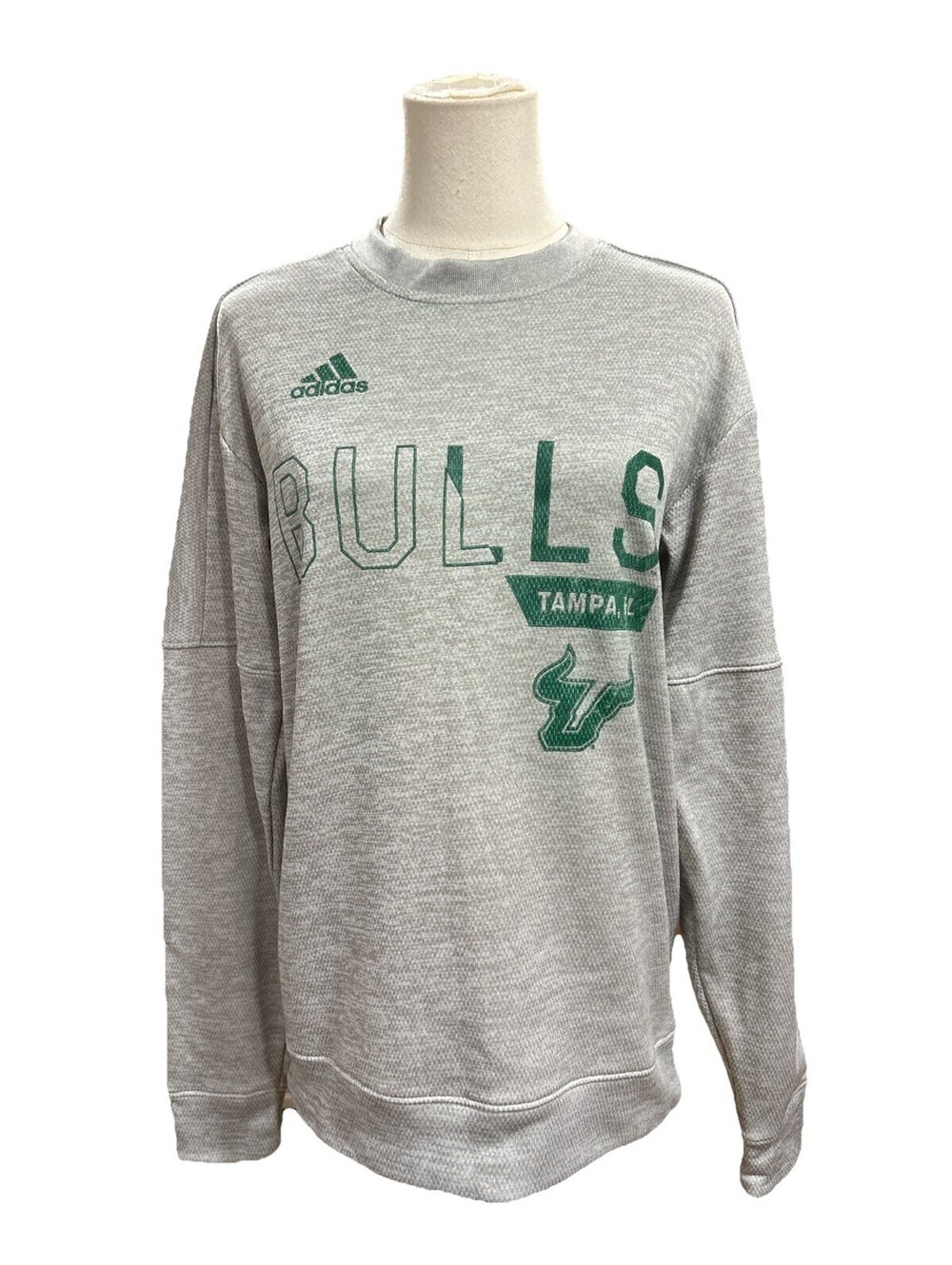 Adidas Women’s USF Bulls Tampa, FL. Long Sleeves Crew Neck Sweatshirt S Gray